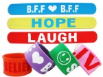 Silicone Slap Band/Custom logo printed slap bracelet