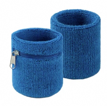 Sweat Wristband With Zipped Pocket